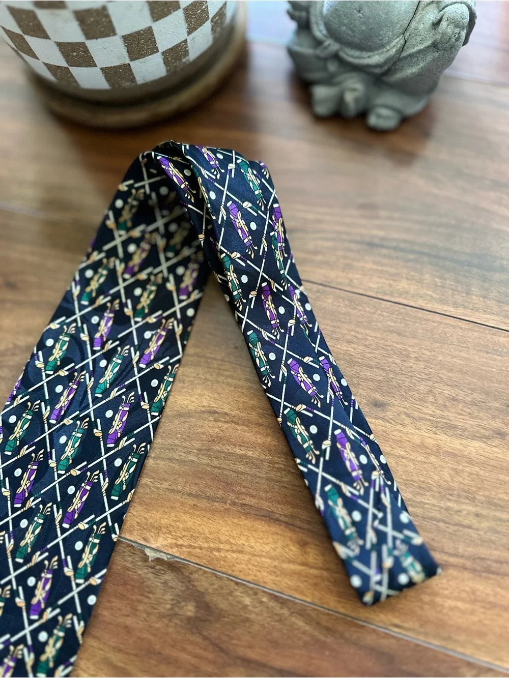 Beverly Hills Polo Club Vintage Golf Novelty Tie - Picture 6 of 10
